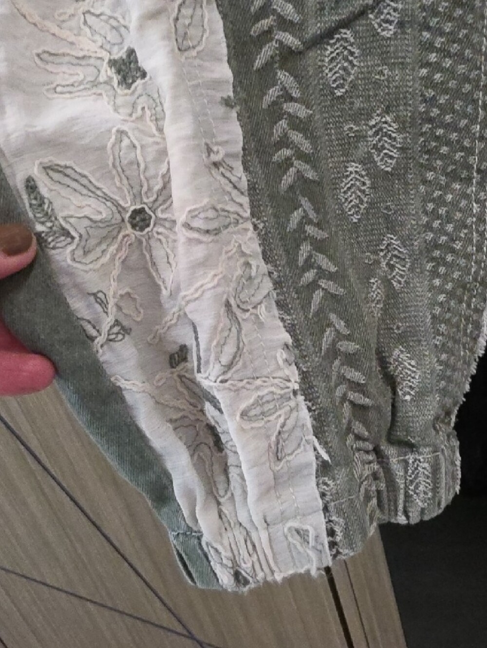 NWOT, POL PATCHWORK/EMBROIDERED COTTON PANTS)🌴 - Picture 12 of 16